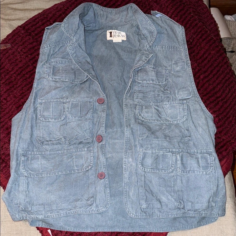 Trail Design Blue Fishing Vest